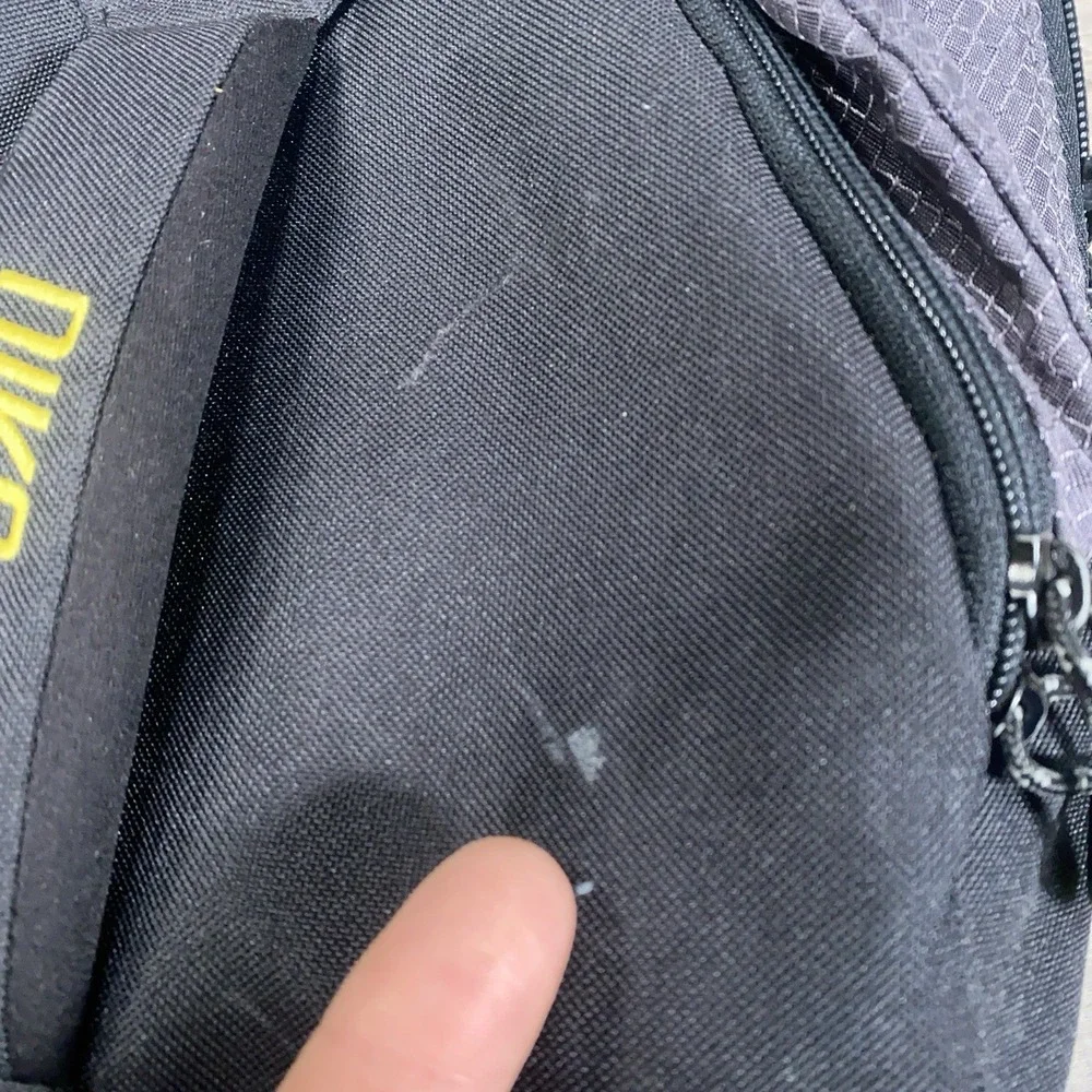 Vintage Nike Travis Scott Mini Swoosh Spell Out Backpack Book Bag‎ Black Yellow
